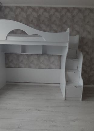 Кровать чердак с диваном Томик 190х80см ( без дивана )