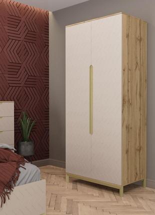 Шкаф в спальню на ножках 100 см Swan (1000x2300x600мм )