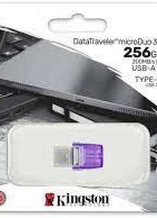 Флеш накопитель USB3.2 256GB Kingston +Type-C