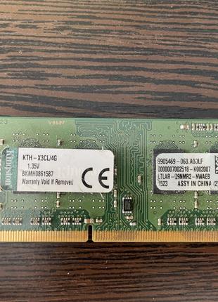 Оперативная память для ноутбука SODIMM DDR3L KINGSTON 4GB PC3L...