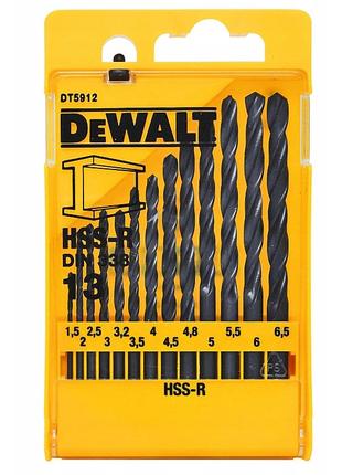 Набір свердел по металу DeWALT DT5912 HSS-R 13 шт