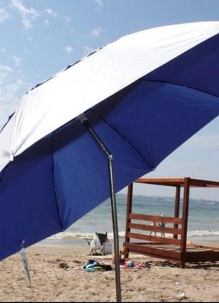 Пляжный и рыбацкий компактный зонт с клапаном с наклоном 180 с...