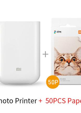 Портативний фотопринтер Xiaomi Mi Portable Photo Printer + 50 ...