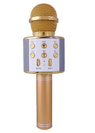 Караоке-мікрофон Wster WS 858 Золотий