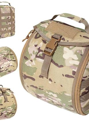 Тактическая сумка для военного шлема и наушников Multicam чехо...