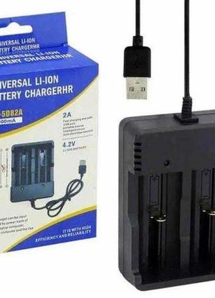 Зарядний пристрій для акумуляторів USB Li-ion Charger MS-5D82A...