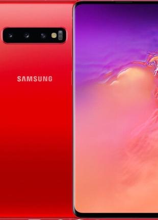 Смартфон Samsung Galaxy S10 (SM-G973U) 8\128Gb Cardinal Red, A...
