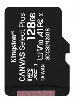 Картка пам'яті 128 ГБ U1 V10 microSD Kingston Canvas Select Pl...