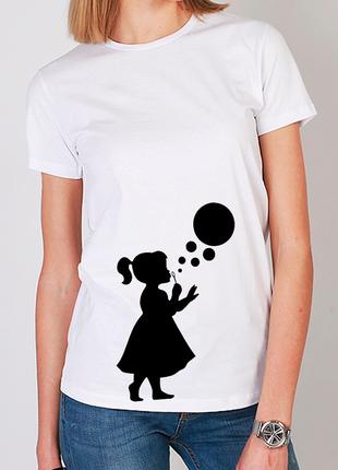 Белая футболка | женская футболка с рисунком | Уникальные прин...