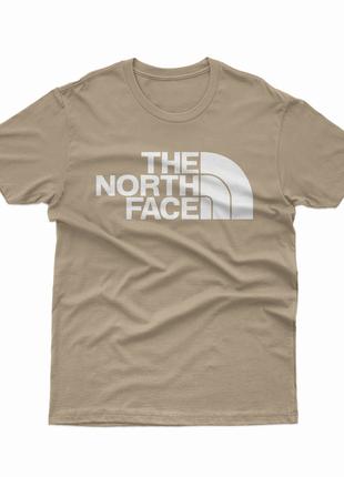 Бежевая футболка The North Face