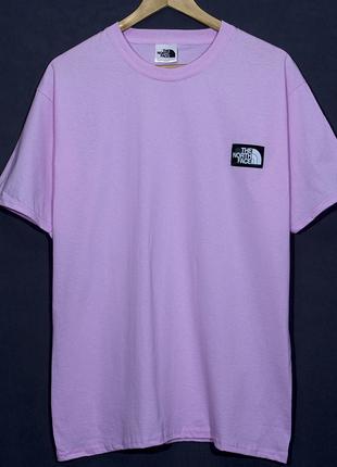 Мужская спортивная футболка The north face бледно розового цвета