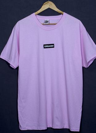 Бледно розовая мужская футболка