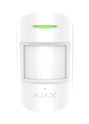 Бездротовий датчик руху і розбиття Ajax CombiProtect white