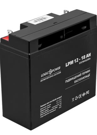 Аккумулятор свинцово-кислотный LogicPower LPM 12V 18AH