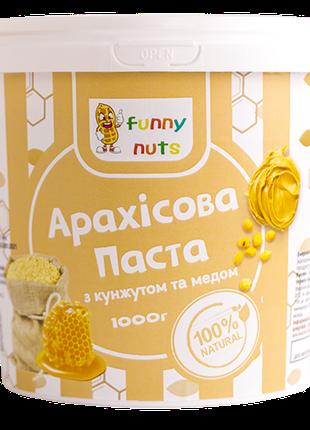 Арахисовая паста "FunnyNuts", с кунжутом и медом, 1000г (арт. ...