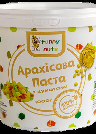 Арахисовая паста "Funny Nuts", с цукатами, 1000 г (арт. 004)