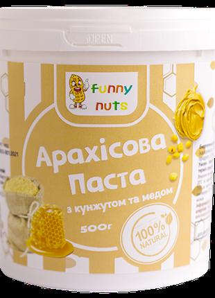 Арахисовая паста "Funny Nuts", с кунжутом и медом, 500 г (арт....