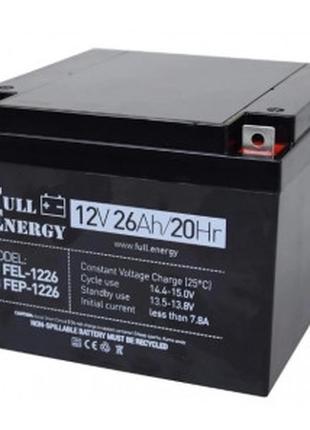Аккумулятор 12В 26 Ач для ИБП Full Energy FEP-1226