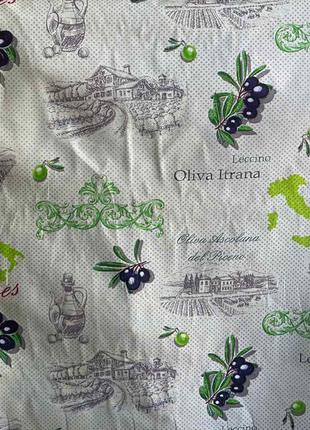 Ткань рогожка для скатерти "Oliva Itrana", плотность 160 г/м, ...