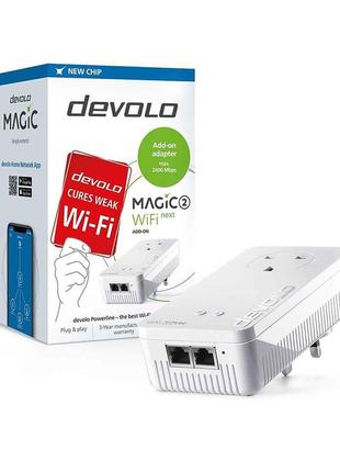 Одиночный Wi-Fi-адаптер Devolo Powerline 8612 Magic-2, 2400 Мб...