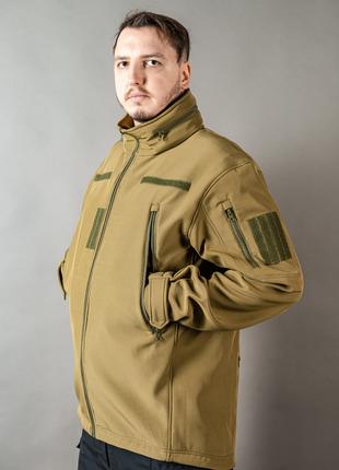 Військова куртка тактична Soft shell койот Куртка демісезонна ...
