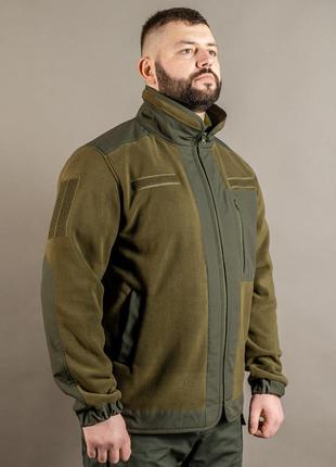 Куртка військова тактична з флісу олива Куртка демісезонна для...