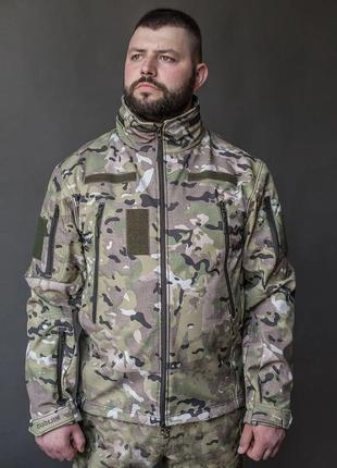 Военная куртка тактическая Soft shell мультикам Куртка демисез...