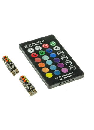 Светодиодная лампа T10-086 RGB COB-12 12V