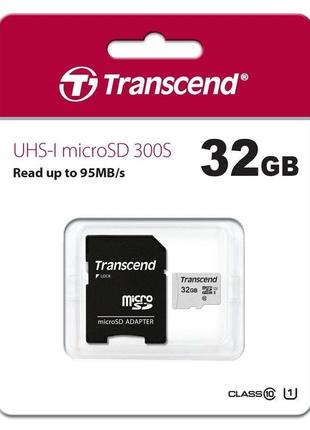 Карта памяти Transcend microSDHC 32GB Class 10