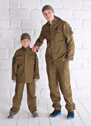 Детский костюм для мальчиков Киборг цвет Хаки рост 152-158 см