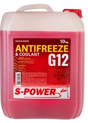 Антифриз S-POWER ANTIFREEZE G12 Red 10 кг