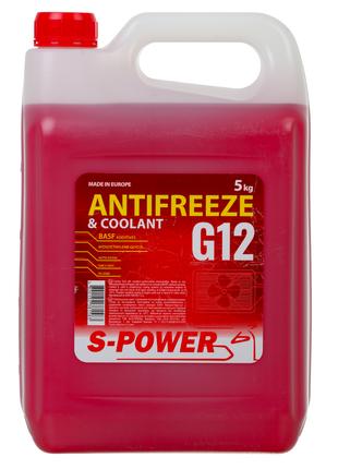 Антифриз S-POWER ANTIFREEZE G12 Red 5 кг