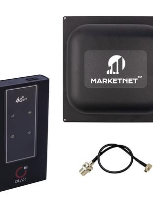 Комплект 4G Wi-Fi роутер Olax MF981+ Панельна антена MARKETNET...