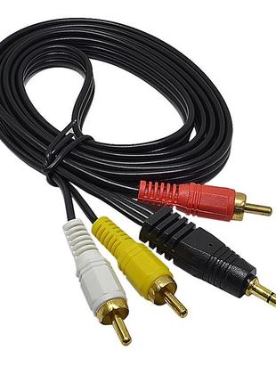 AV кабель переходник mini Jack 3.5 – 3 x RCA