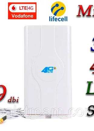 Lte антенна комнатная/Антенна 4G LTE MIMO LF-ANT4G01 SMA разье...