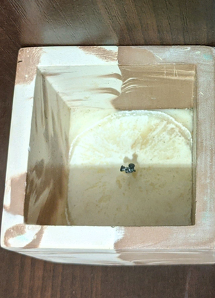 Квадратная керамическая форма для ароматической свечи с крышкой