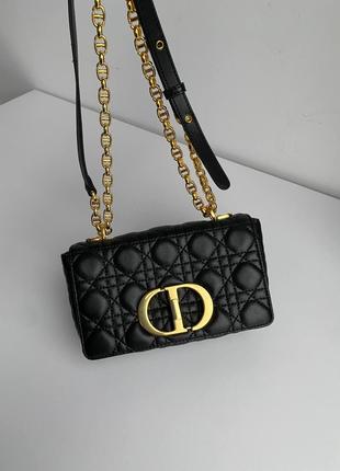 Маленькая сумка Dior Caro черная