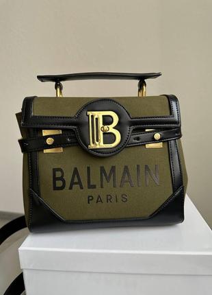 Сумка женская Balmain натуральная кожа/текстиль