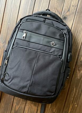 Рюкзак мужской для ноутбука Gorangd с USB и аудио выходом, мол...