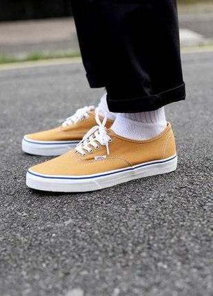 Кеды Vans Authentic - Gold/White (оригинал)