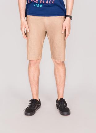 Мужские джинсовые шорты Outfits - Сlassic Tan cветло коричневы...
