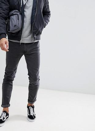 Джинси D-Struct - Gray Skinny Jeans PTH (мужские узкие серые д...
