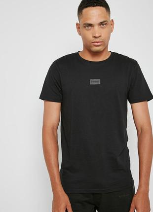 Мужская футболка D-Struct - Черная я с принтом логотип (чолові...