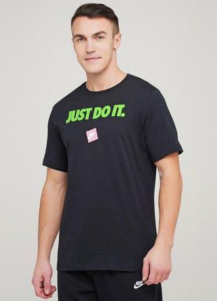 Мужская футболка Nike - Sportswear Just do it оригинал черная ...