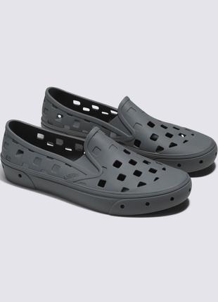 Слипоны Vans Slip-On Trk Pewter кеды на лето под кроксы Crocs ...