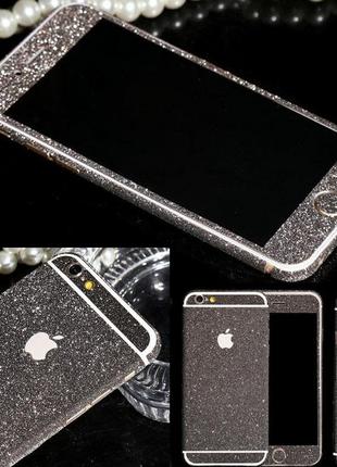 Пленка с блестками для iPhone 6 6S