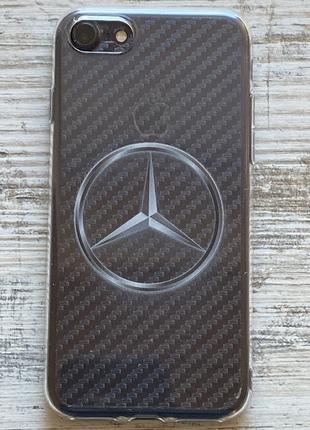 Силиконовый чехол Mercedes для iPhone 7 8 SE2