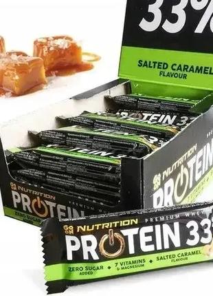 Протеиновые батончики GoOn Protein 33% 25х50 г ( соленая карам...