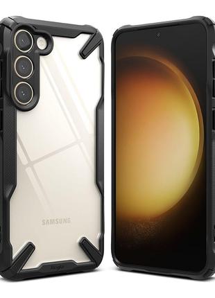 Противоударный чехол Ringke Fusion X Black для Samsung S23