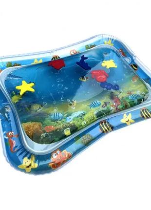 Детский надувной водный коврик-аквариум